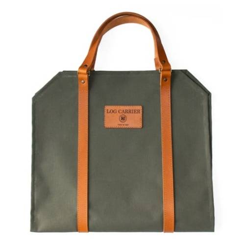 Pieter De Jager Canvas and Leather Log Carrier