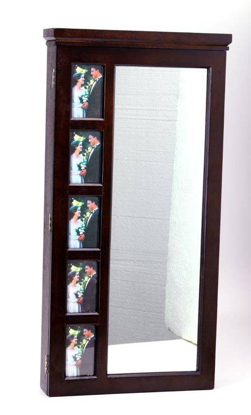 Photo Frame Jewellery Cabinet - White Only