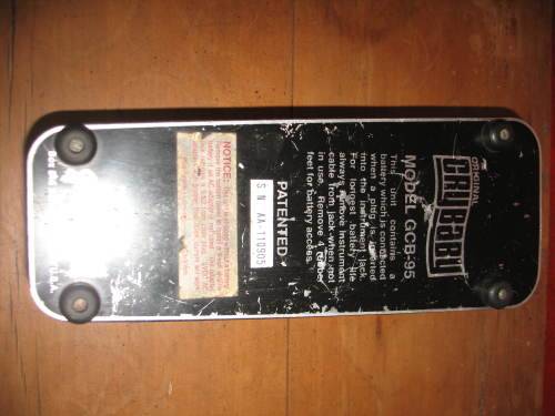 Dunlop original Crybaby wah pedal + Fender adapter