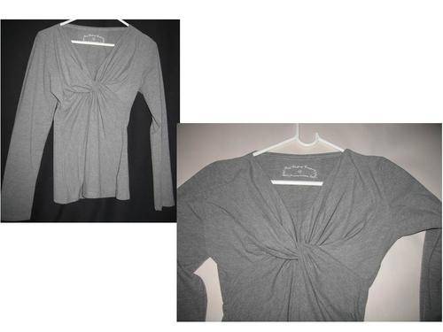 Top*STUNNING CROSS OVER* COTTON & SPANDEX STRETCHY LONG SLEEVE!!* 12*