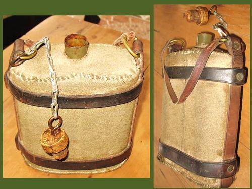 WW1 WATER BOTTLE * ORIGINAL& EXQUISITE * ONE OWNER * THERON , WILLOWMORE