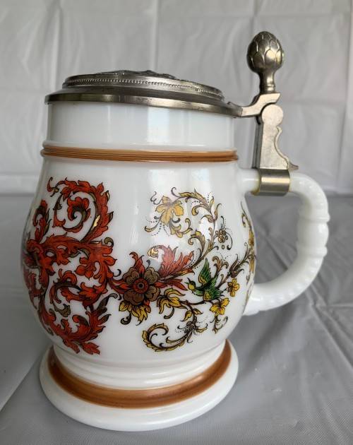 W. GERMAN BEER MUG WITH LID