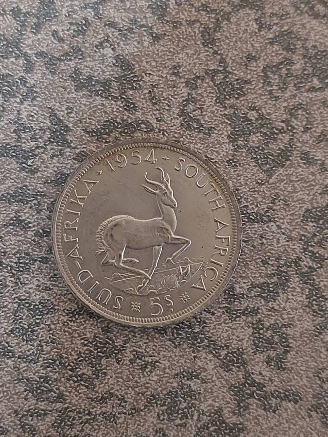 1954 South African 5 Shillings (RARE)