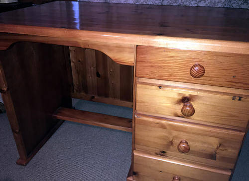 ### Oregon Wood Desk (Excellent Condition) ###