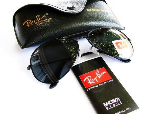 Ray Ban Aviators RB3026 Black Frame/Black Lenses 62-14-140