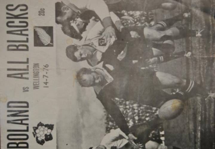 Programme Boland vs All Blacks