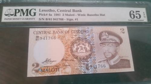 Lesotho p4a. pmg65