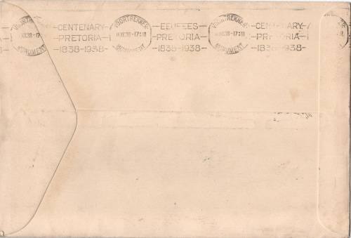 1938 Voortrekker commemorative cover with scarce Smithfield cancellation in VFU-condition