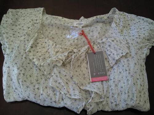 BRAND NEW Poetry Floral Frill Blouse (Size 8/32 will also fit 34) - STUNNING!