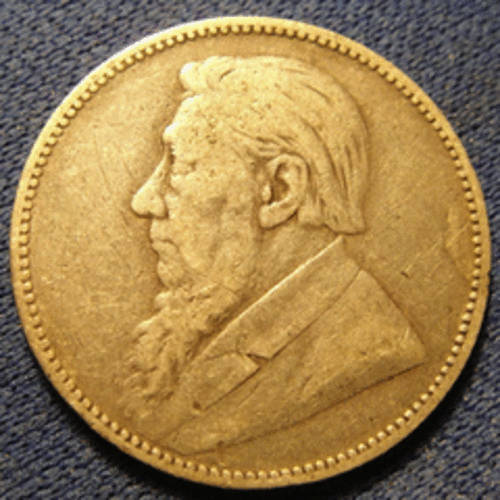 PAUL KRUGER ONE SHILLING - 1896 - VF details! SILVER! BARGAIN!!! Difficult!