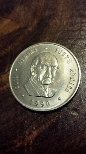 SOLI DEO GLORIA 1990 PW BOTHA ONE RAND COIN -  as NEW! Collectos's item!