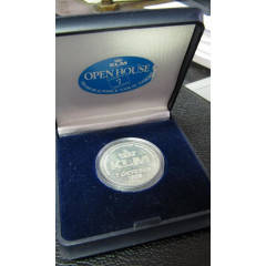 10,5G SILVER - DIAMETER 25.5mm - '70yrs of flight' 1989 KLM PURE SILVER MEDALLION!