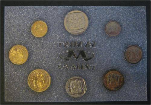 1991 UNCIRCULATED COIN SET  - AS ISSUED BY THE SA MINT. SEALED IN ORIGINAL SAM SHEET.