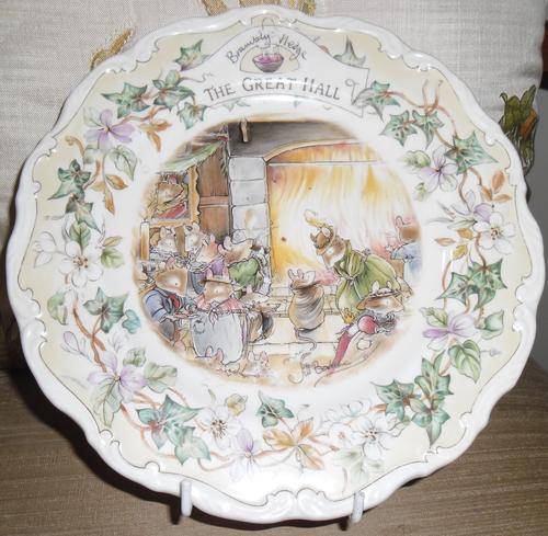 BRAMBLY HEDGE THE GREAT HALL ROYAL DOULTON PLATE