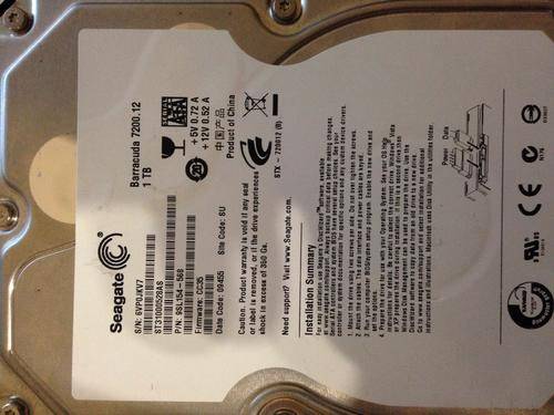 Seagate 1TB HDD Sata 3.5" Destop
