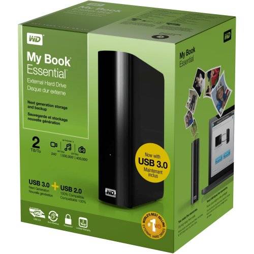 WD My Book Essential External Hard Drive - 2TB - USB 3 - Brand new and sealed