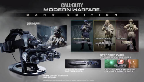 Call Of Duty Modern Warfare - Dark Edition (Collectors Edition) - PS4 (New and sealed)