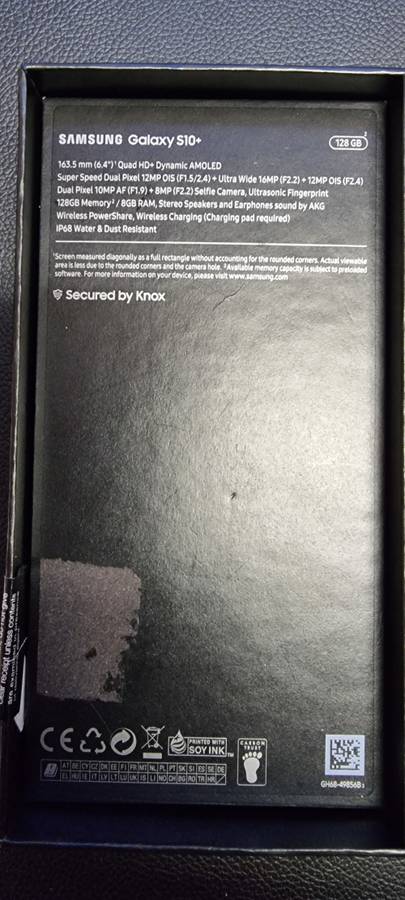 Samsung Galaxy S10+ (Please have a look at pictures and information provided)