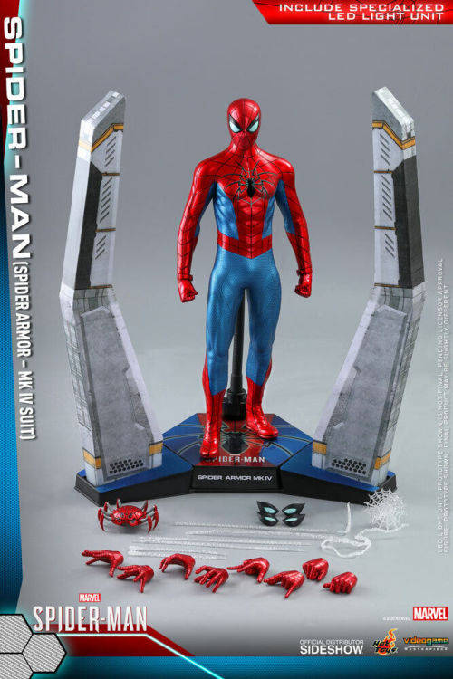 Hot Toys  VGM43  Marvels Spider-Man (Spider Armor MK IV) (New and Sealed)