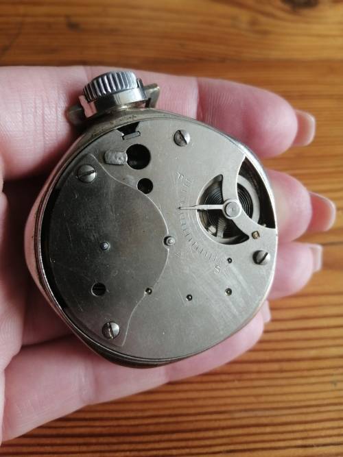 Vintage New Haven Popeye Character dollar pocket watch 1935, working but needs a service