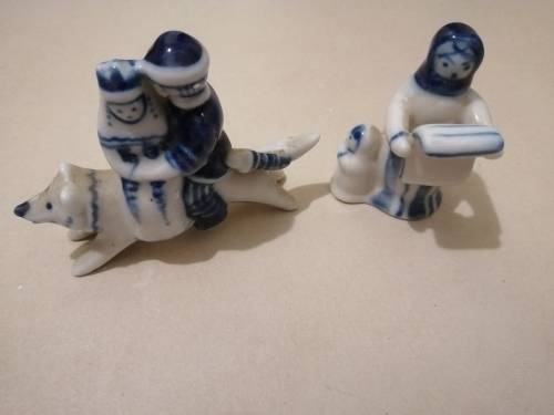 Antique hand painted ornaments made in Holland