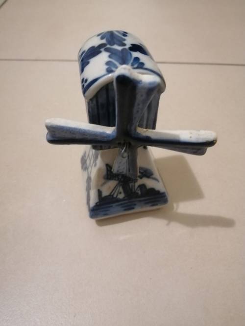 Handpainted antique windmill made in Holland