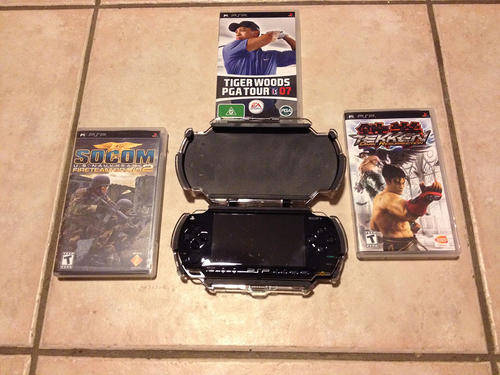 Mint condition PSP with accessories and games