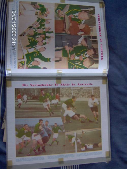 1956 Rugby Scrap book ( See scans )