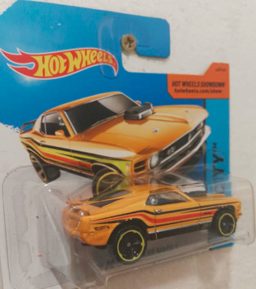 Hot Wheels '70 Ford Mustang Mach 1 Yellow