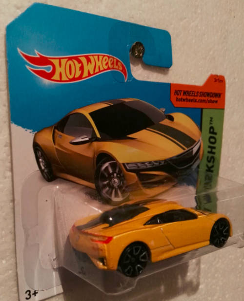Hot Wheels '12 Acura Yellow