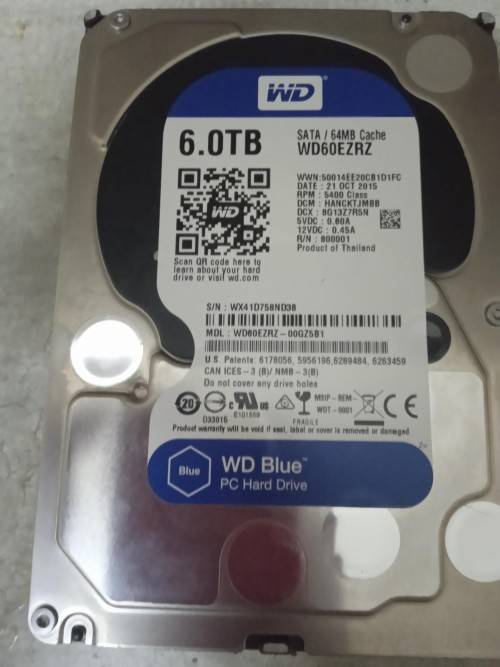 6TB Western Digital Blue Hard Drive