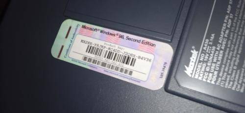 Mecer Vintage laptop over 23 Years old