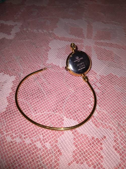 Gold Plated Michel Herbalin Bangle Watch in Absolute Spotless Condition!