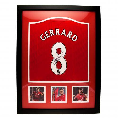 Authentic Steven Gerrard Signed Shirt