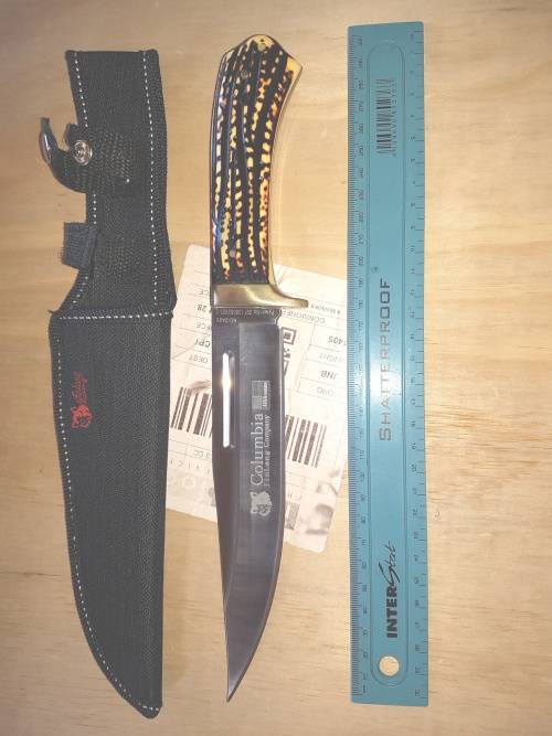 COLUMBIA SHEATH KNIFE AS PER PHOTO