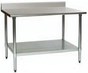 STAINLESS STEEL TABLES 1700mm BRAND NEW WITH SPLASH BACK OR WITH OUT