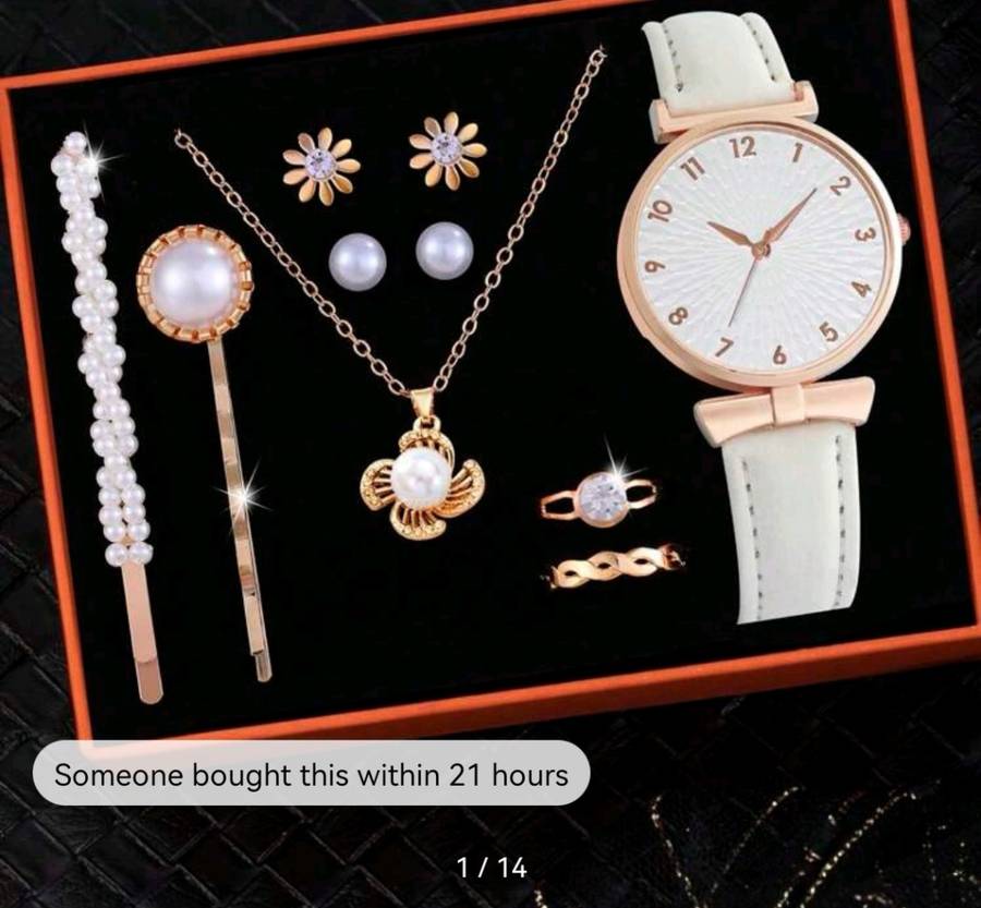 10 pc woman luxurious Quartz Watch set
