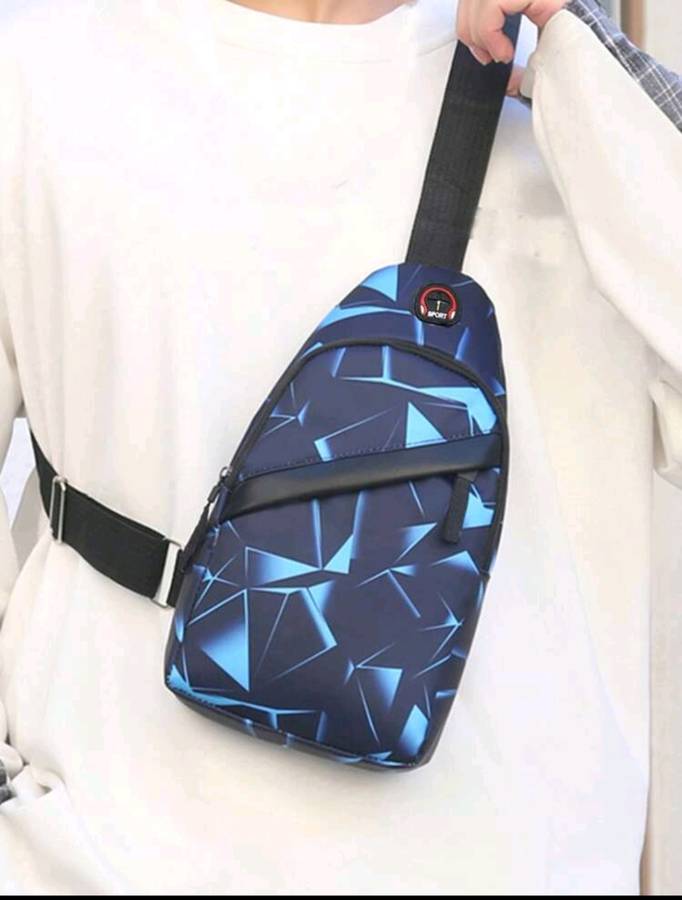 Korean chest bag men`s fashion camouflage men`s satchel shoulder bag Crossbody bag. Bought in Dubai