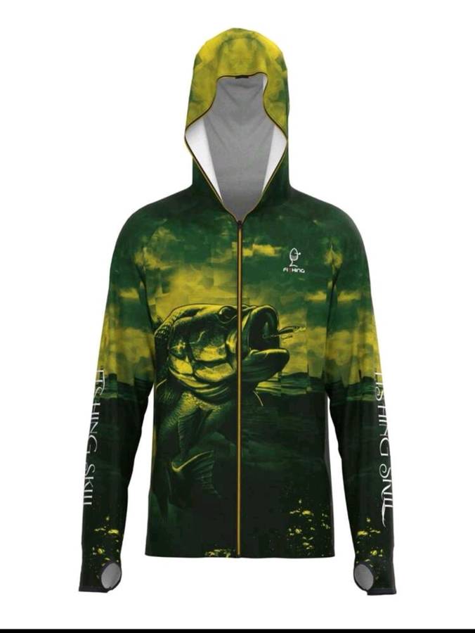 Mens luxurious deap sea fishing hoodie.