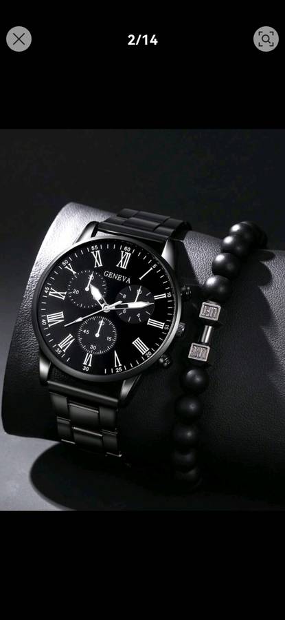 Wow amazing luxurious Men`s 2pc Quartz Watch set