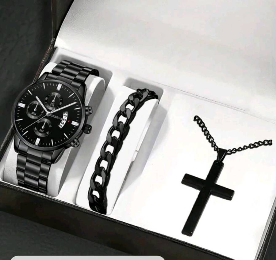 Men`s 3pc quarts watch set