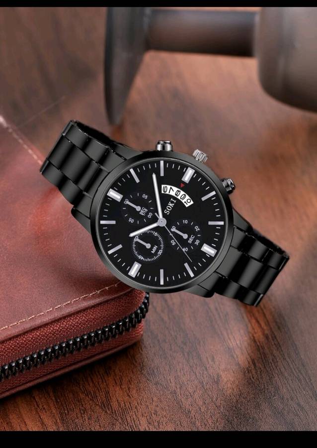 Wow amazing luxurious Men`s 3pcs Quartz Watch set