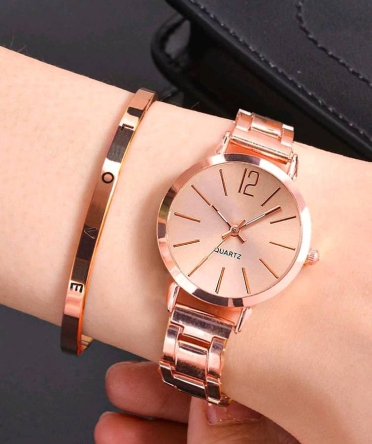 20pc woman Rose Gold Stainless Steel Watch set
