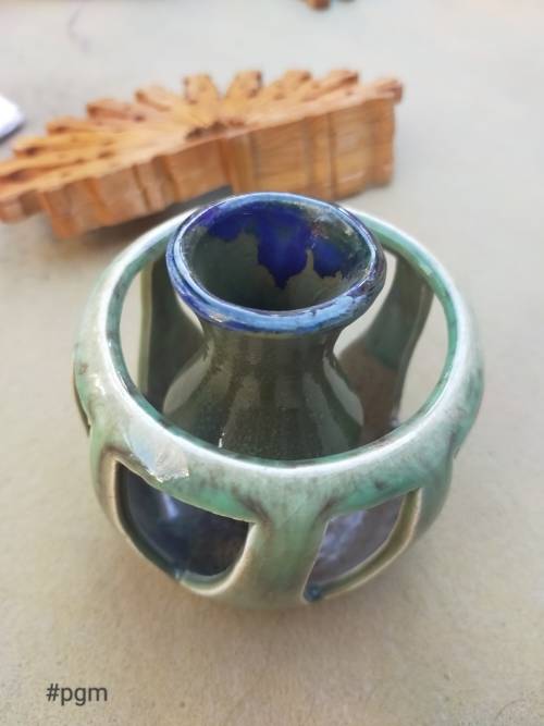ceramic figurine bowl