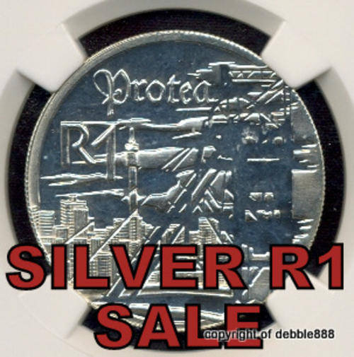SILVER 1 RAND SALE !!! 1999 Mine Tower - MS67- 2nd HIGHEST GRADE - ONLY 5 BETTER !!! Only 3660 uncs