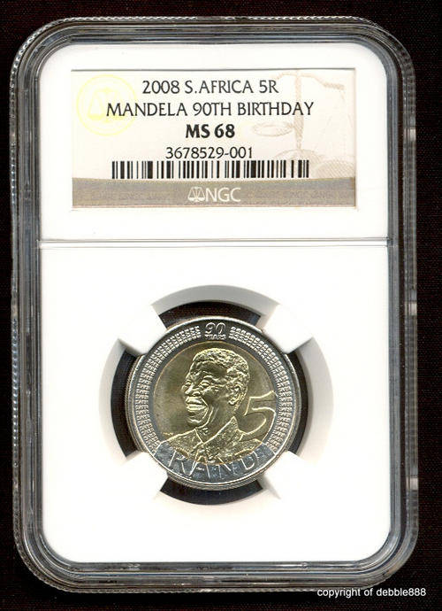 THE ONE YOU'VE BEEN WAITING FOR !!! MS68 90th Birthday Mandela R5 !!! ONLY 48 IN THE WORLD !!! NGC