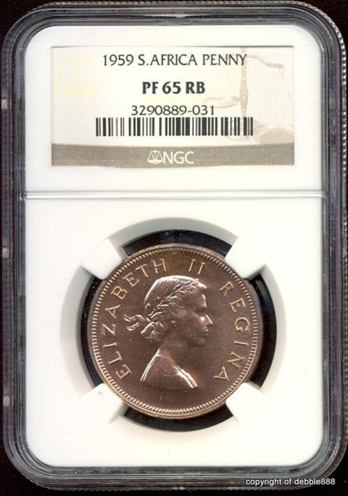 PROOF SALE ### 1959 1P - PF65 RB *** 2ND FINEST - ONLY 6 BETTER !!!