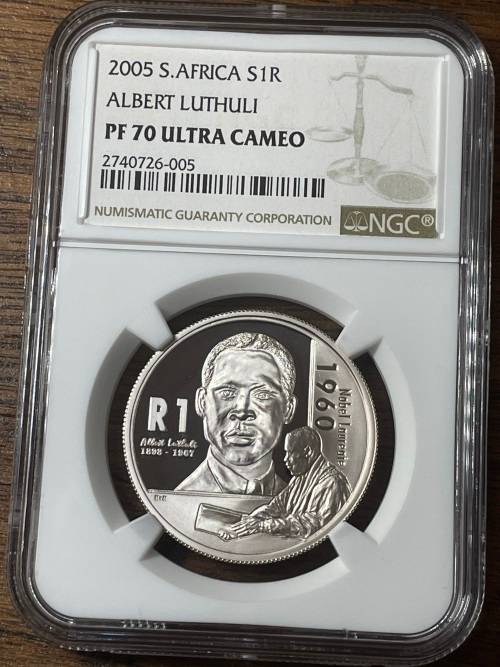 2005 Silver R1 Luthuli NGC PF70