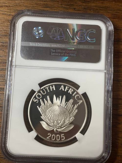 2005 Silver R1 Luthuli NGC PF70