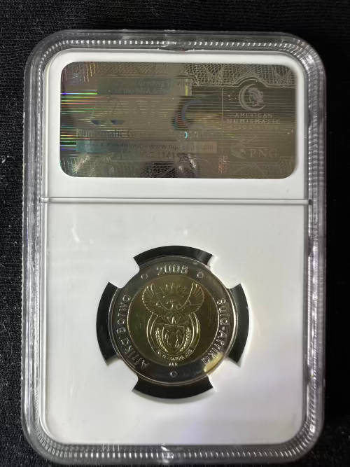 2008 Mandela 90th Birthday * NGC graded * MS66 * chipped